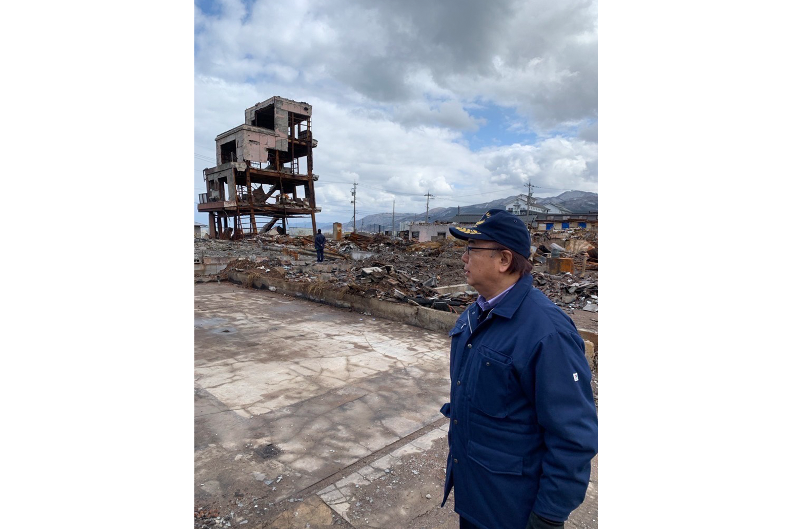 民間時代からの現場主義を大切に輪島市の震災現場を視察